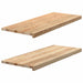 Pervaz 2 buc lemn masiv de stejar netratat 100x40x2 cm - WALTI WALTI