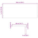 Pervaz 2 buc lemn masiv de stejar netratat 100x40x2 cm - WALTI WALTI