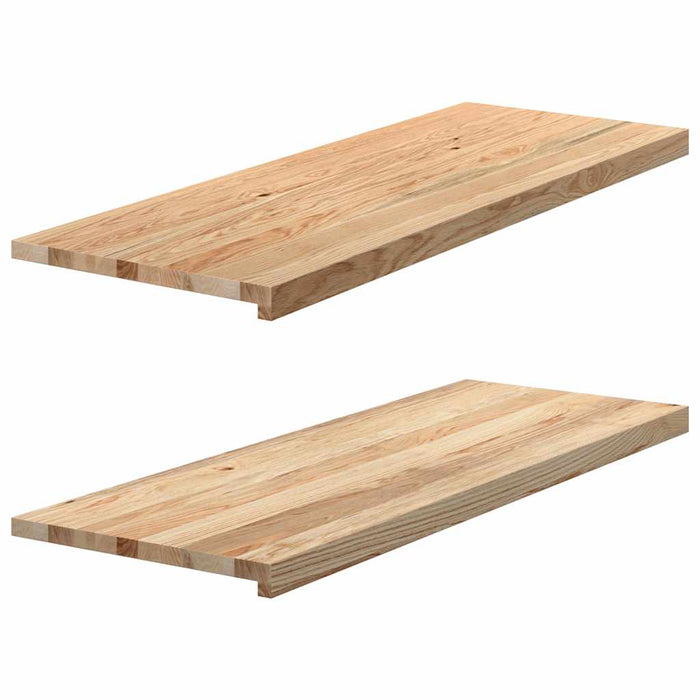 Pervaz 2 buc lemn masiv de stejar netratat 110x40x2 cm - WALTI WALTI