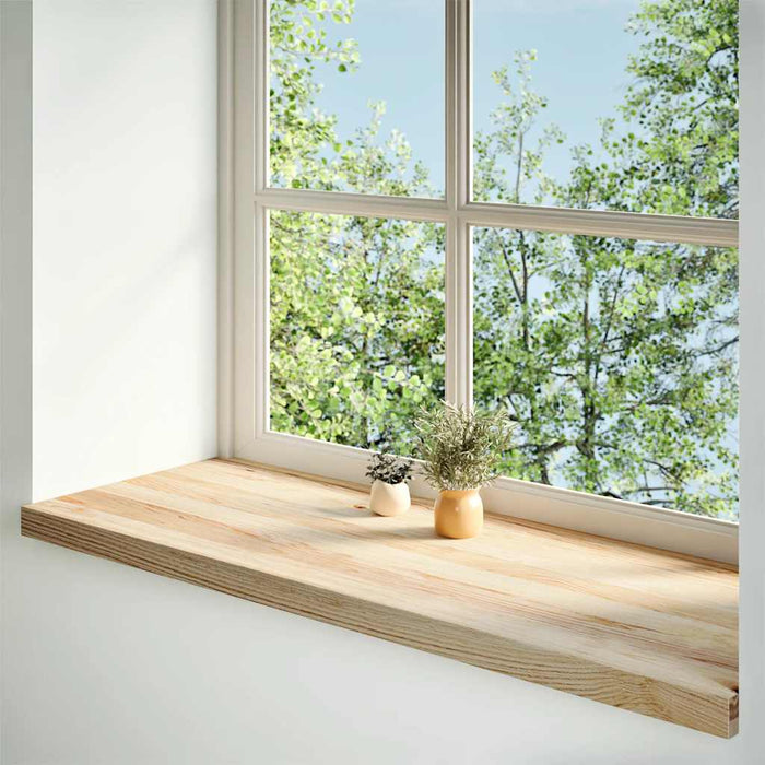Pervaz 2 buc lemn masiv de stejar netratat 110x40x2 cm - WALTI WALTI