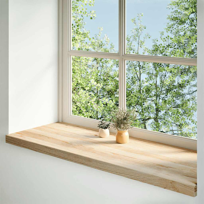 Pervaz 2 buc lemn masiv de stejar netratat 120x40x2 cm - WALTI WALTI