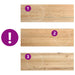 Pervaz 2 buc lemn masiv de stejar netratat 120x40x2 cm - WALTI WALTI