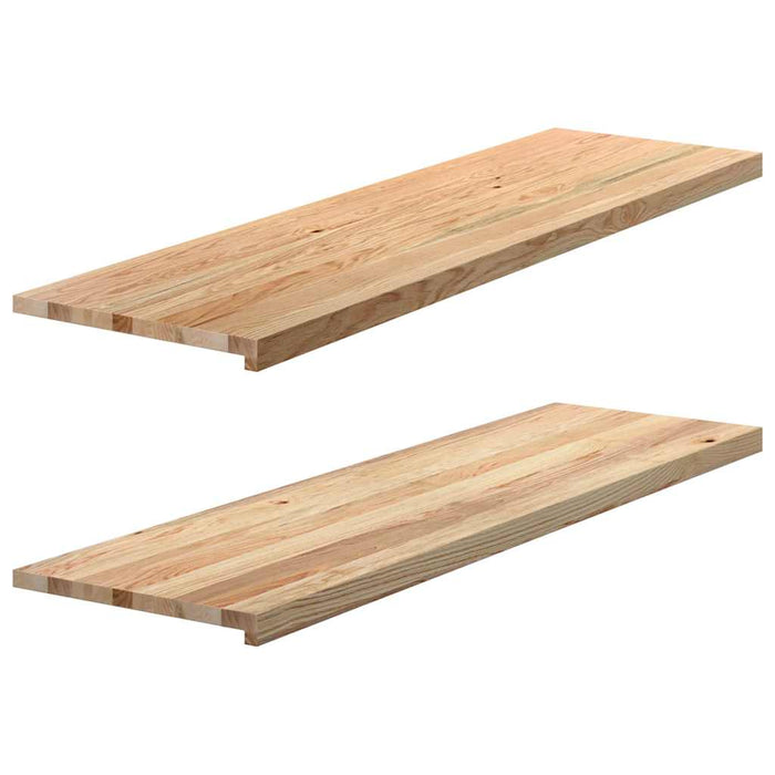 Pervaz 2 buc lemn masiv de stejar netratat 140x40x2 cm - WALTI WALTI