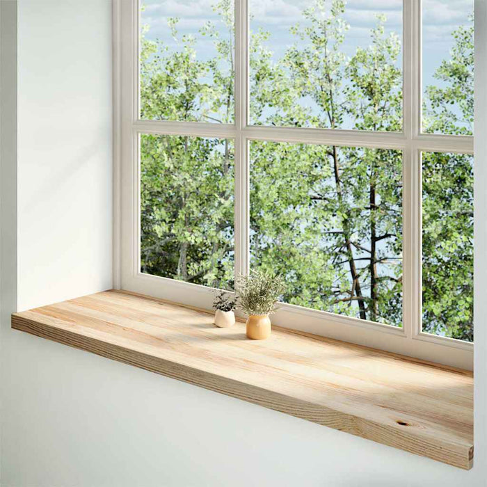 Pervaz 2 buc lemn masiv de stejar netratat 140x40x2 cm - WALTI WALTI