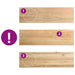 Pervaz 2 buc lemn masiv de stejar netratat 140x40x2 cm - WALTI WALTI