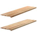 Pervaz 2 buc lemn masiv de stejar netratat 160x40x2 cm - WALTI WALTI