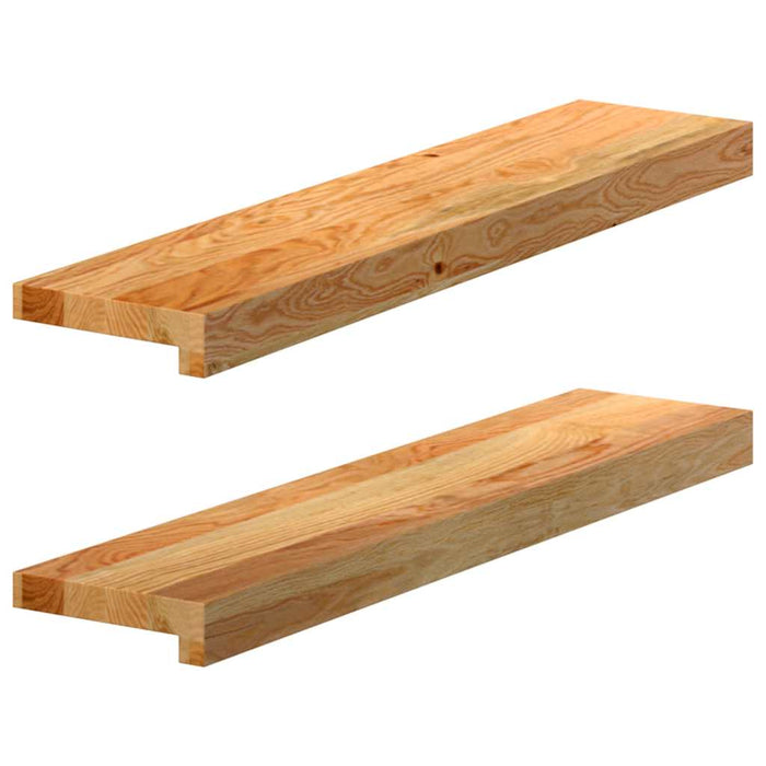 Pervaz 2 buc lemn masiv de maro deschis 70x15x2 cm - WALTI WALTI