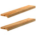 Pervaz 2 buc lemn masiv de maro deschis 90x15x2 cm - WALTI WALTI