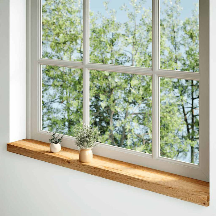 Pervaz 2 buc lemn masiv de maro deschis 120x15x2 cm - WALTI WALTI