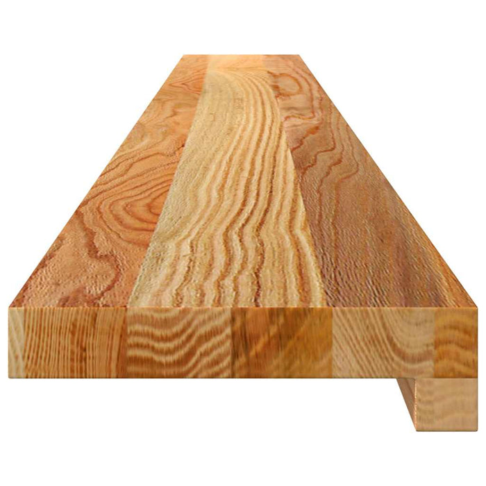 Pervaz 2 buc lemn masiv de maro deschis 140x15x2 cm - WALTI WALTI