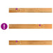 Pervaz 2 buc lemn masiv de maro deschis 140x15x2 cm - WALTI WALTI