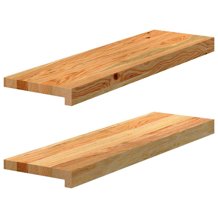 Pervaz 2 buc lemn masiv de maro deschis 70x20x2 cm - WALTI WALTI
