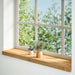 Pervaz 2 buc lemn masiv de maro deschis 80x20x2 cm - WALTI WALTI