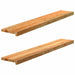 Pervaz 2 buc lemn masiv de maro deschis 120x20x2 cm - WALTI WALTI