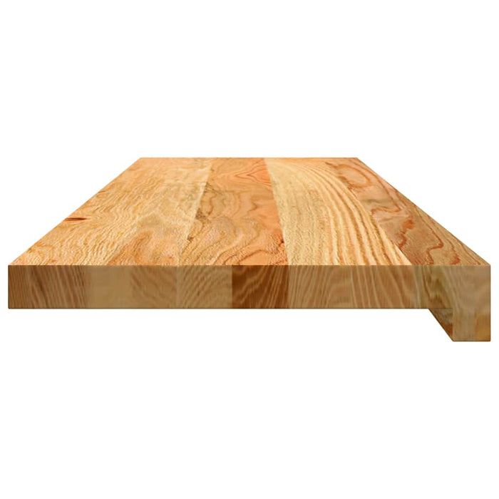 Pervaz 2 buc lemn masiv de maro deschis 80x25x2 cm - WALTI WALTI