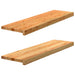 Pervaz 2 buc lemn masiv de maro deschis 90x25x2 cm - WALTI WALTI