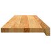 Pervaz 2 buc lemn masiv de maro deschis 90x25x2 cm - WALTI WALTI