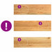 Pervaz 2 buc lemn masiv de maro deschis 90x25x2 cm - WALTI WALTI