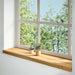 Pervaz 2 buc lemn masiv de maro deschis 100x25x2 cm - WALTI WALTI