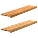 Pervaz 2 buc lemn masiv de maro deschis 110x25x2 cm - WALTI WALTI