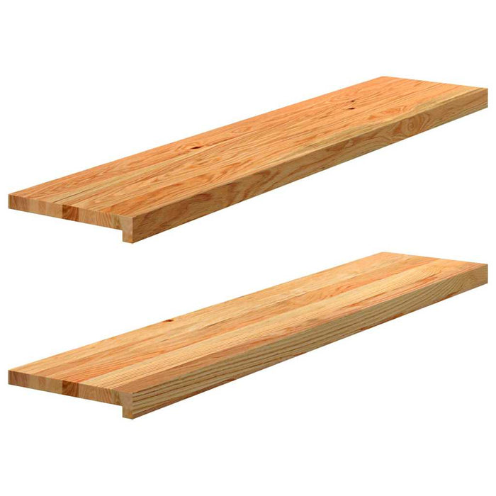 Pervaz 2 buc lemn masiv de maro deschis 120x25x2 cm - WALTI WALTI