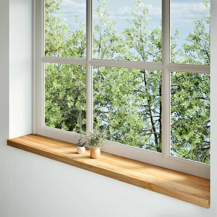 Pervaz 2 buc lemn masiv de maro deschis 160x25x2 cm - WALTI WALTI