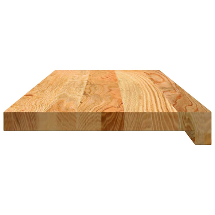 Pervaz 2 buc lemn masiv de maro deschis 70x30x2 cm - WALTI WALTI