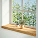 Pervaz 2 buc lemn masiv de maro deschis 90x30x2 cm - WALTI WALTI