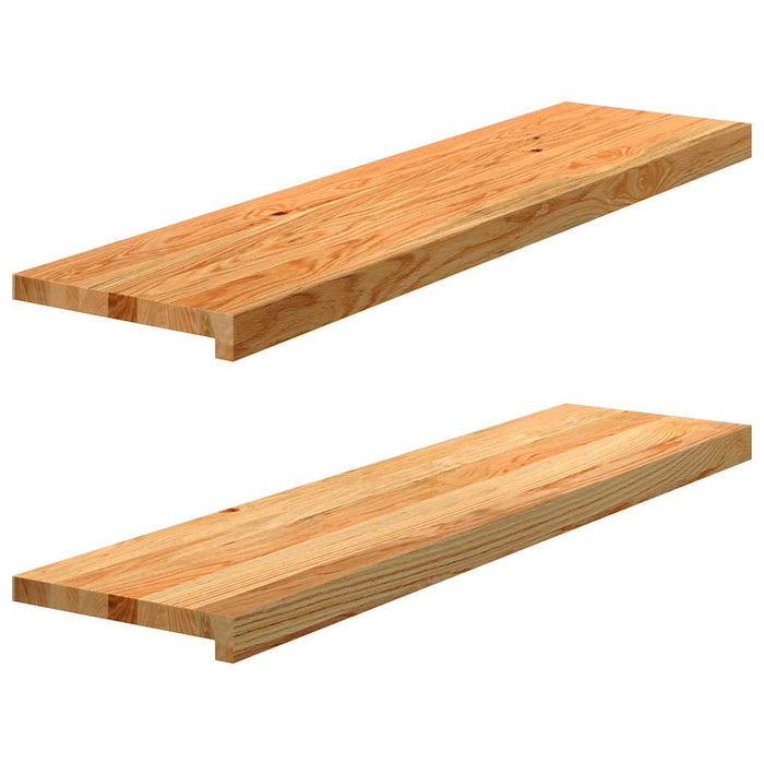Pervaz 2 buc lemn masiv de maro deschis 100x30x2 cm - WALTI WALTI