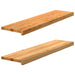 Pervaz 2 buc lemn masiv de maro deschis 100x30x2 cm - WALTI WALTI