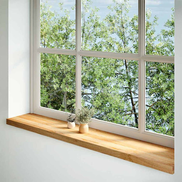 Pervaz 2 buc lemn masiv de maro deschis 140x30x2 cm - WALTI WALTI