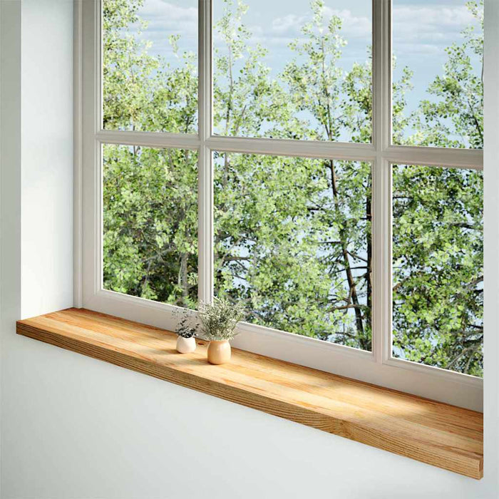Pervaz 2 buc lemn masiv de maro deschis 160x30x2 cm - WALTI WALTI