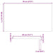 Pervaz 2 buc lemn masiv de maro deschis 70x40x2 cm - WALTI WALTI