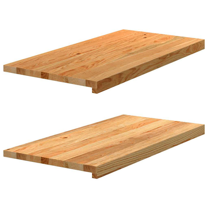 Pervaz 2 buc lemn masiv de maro deschis 80x40x2 cm - WALTI WALTI