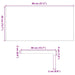 Pervaz 2 buc lemn masiv de maro deschis 80x40x2 cm - WALTI WALTI