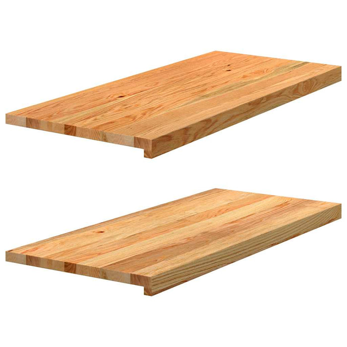 Pervaz 2 buc lemn masiv de maro deschis 90x40x2 cm - WALTI WALTI