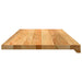 Pervaz 2 buc lemn masiv de maro deschis 90x40x2 cm - WALTI WALTI