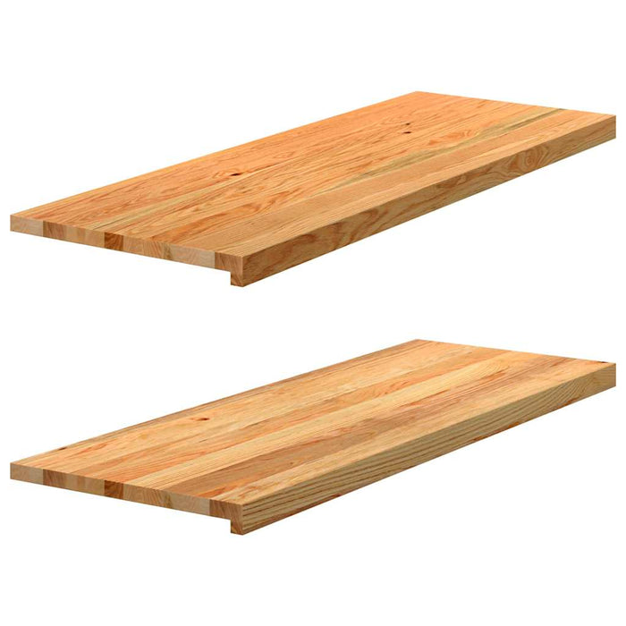 Pervaz 2 buc lemn masiv de maro deschis 110x40x2 cm - WALTI WALTI