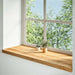 Pervaz 2 buc lemn masiv de maro deschis 110x40x2 cm - WALTI WALTI