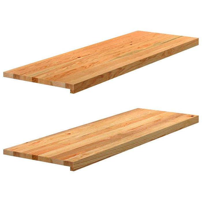Pervaz 2 buc lemn masiv de maro deschis 120x40x2 cm - WALTI WALTI