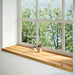Pervaz 2 buc lemn masiv de maro deschis 140x40x2 cm - WALTI WALTI