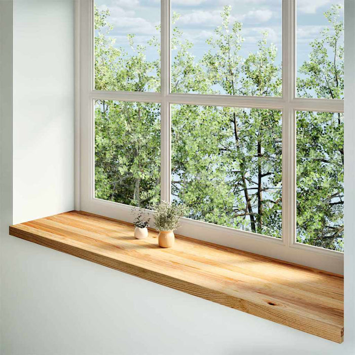 Pervaz 2 buc lemn masiv de maro deschis 160x40x2 cm - WALTI WALTI
