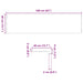 Pervaz 2 buc lemn masiv de maro deschis 160x40x2 cm - WALTI WALTI