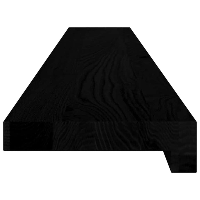 Pervaz 2 buc lemn masiv de maro-negru 120x15x2 cm WALTI