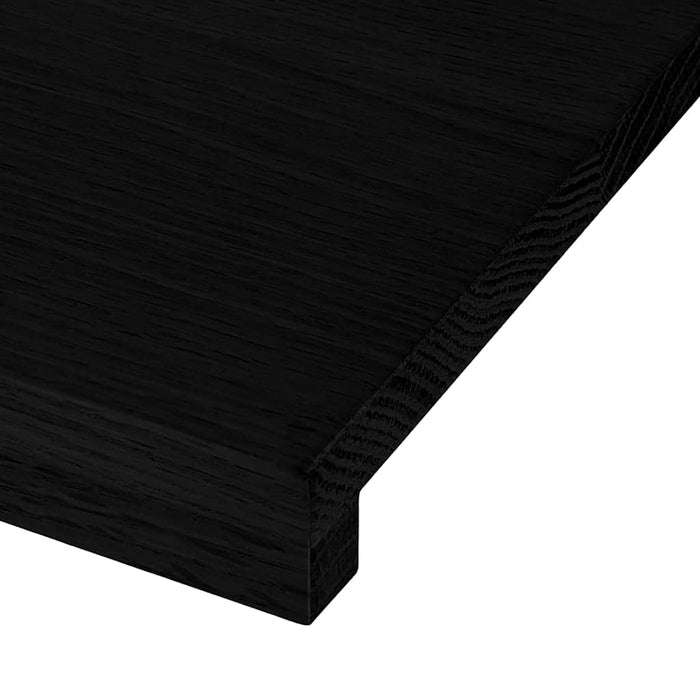 Pervaz 2 buc lemn masiv de maro-negru 160x15x2 cm WALTI