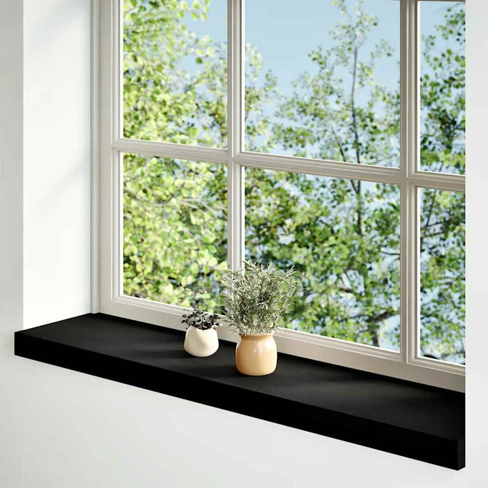 Pervaz 2 buc lemn masiv de maro-negru 70x20x2 cm WALTI