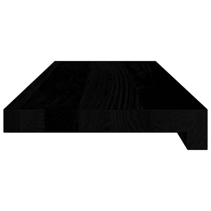 Pervaz 2 buc lemn masiv de maro-negru 70x20x2 cm WALTI