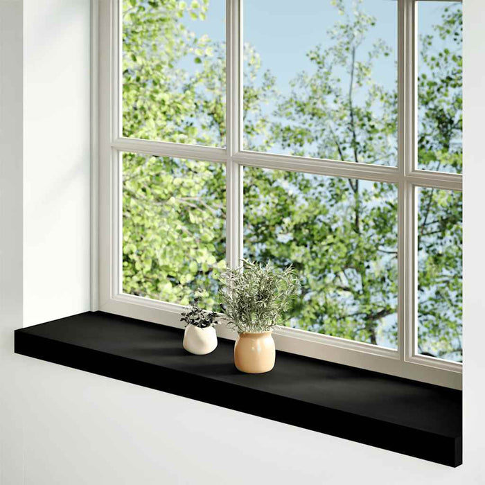 Pervaz 2 buc lemn masiv de maro-negru 80x20x2 cm WALTI