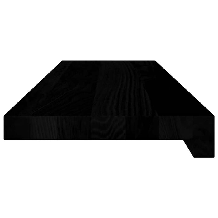Pervaz 2 buc lemn masiv de maro-negru 80x20x2 cm WALTI