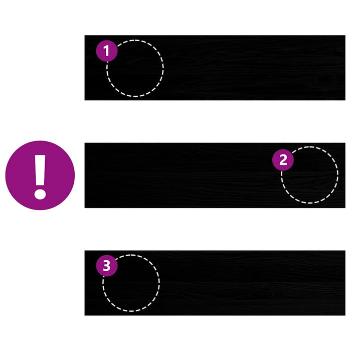 Pervaz 2 buc lemn masiv de maro-negru 80x20x2 cm WALTI